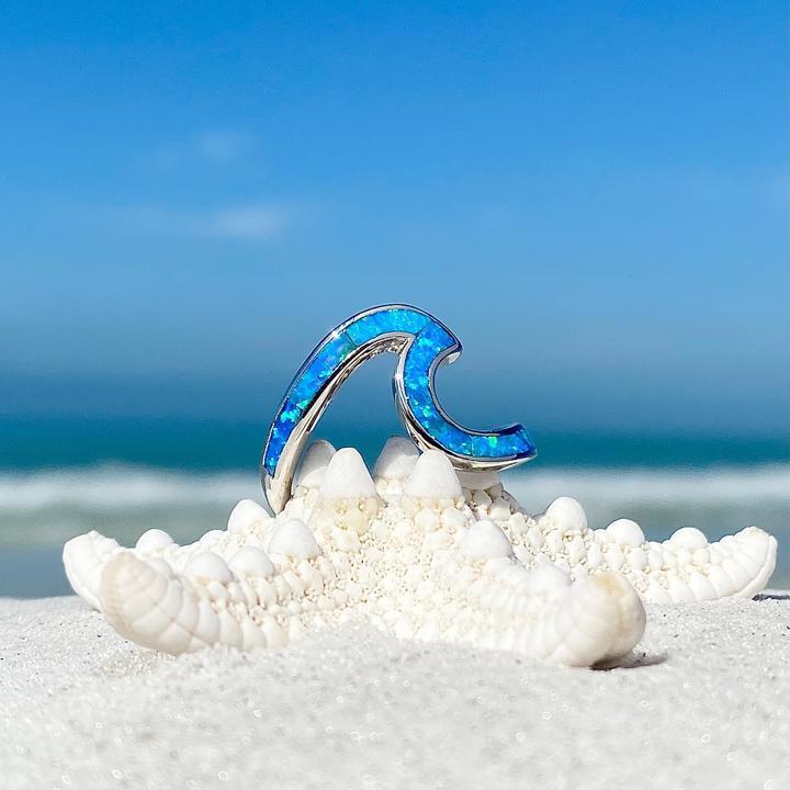 Sea Wave Ring in Opal and Silver-Westeryn