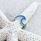 Sea Wave Ring in Opal and Silver-Westeryn