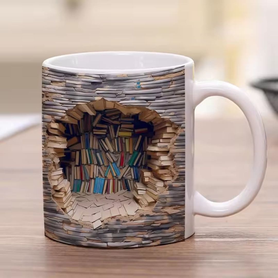 Handmade 3D Book Worlds Mug-Westeryn