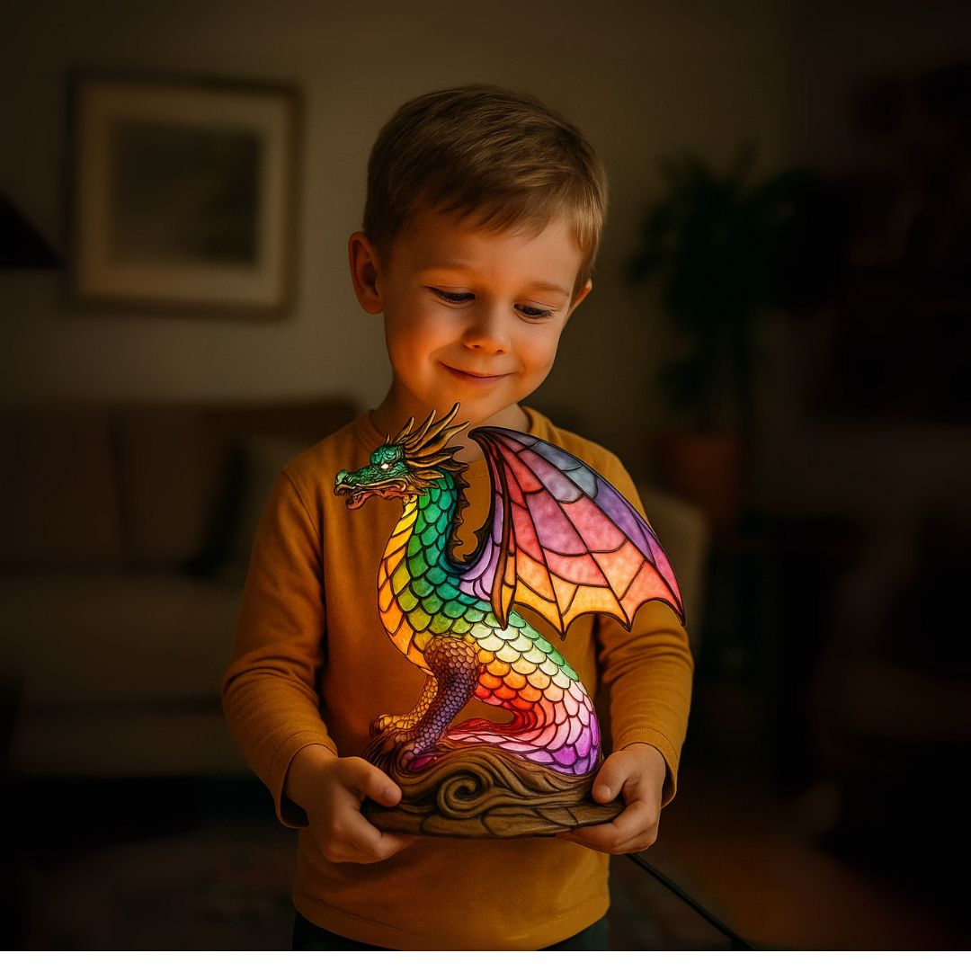 GlowDragon - handcrafted lamp that makes hearts shine