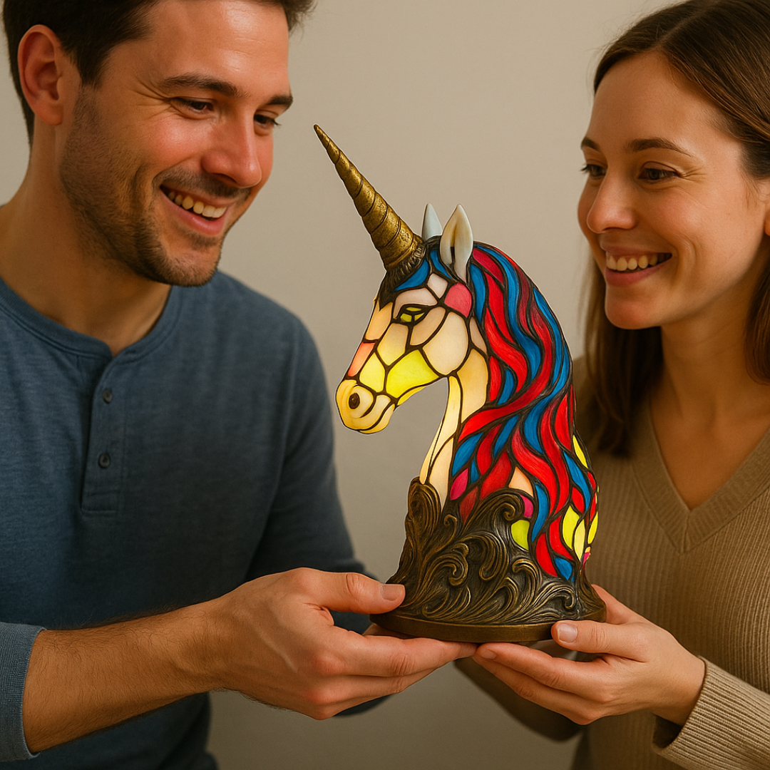 GlowUnicorn - handcrafted lamp that makes hearts shine-Westeryn
