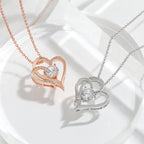 ELENYA – Elegant Adjustable Women's Necklace with Enchanting Double Heart & Sparkling Zirconia for a Stylish Look-Westeryn
