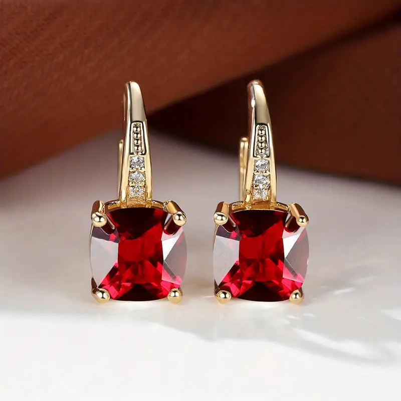 Mystic Stone Hoop Earrings | Gold-Westeryn