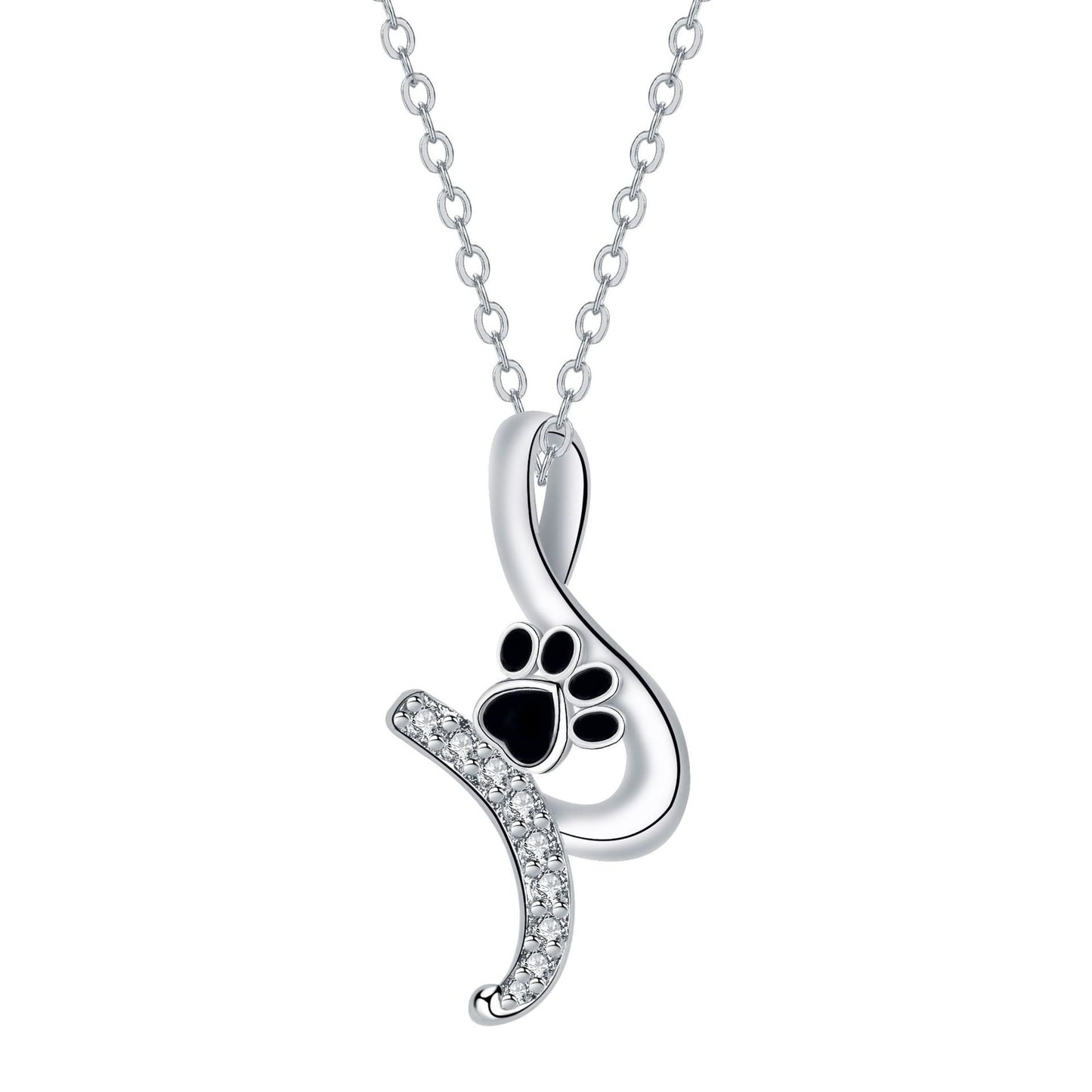 Whimsical Paw Print Pendant