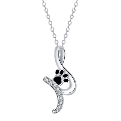 Whimsical Paw Print Pendant