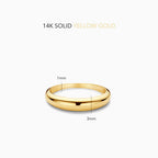 Midi Dome Ring | Gold-Westeryn