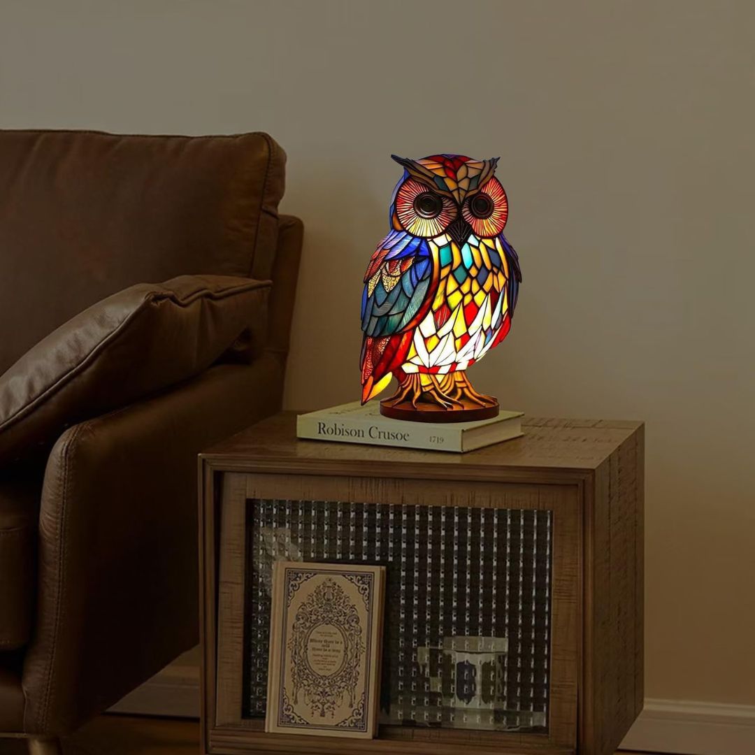 Glow Owl - handcrafted lamp that makes hearts shine-Westeryn