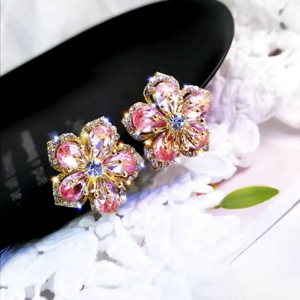 Colorful Zirconia Silver Earrings-Westeryn