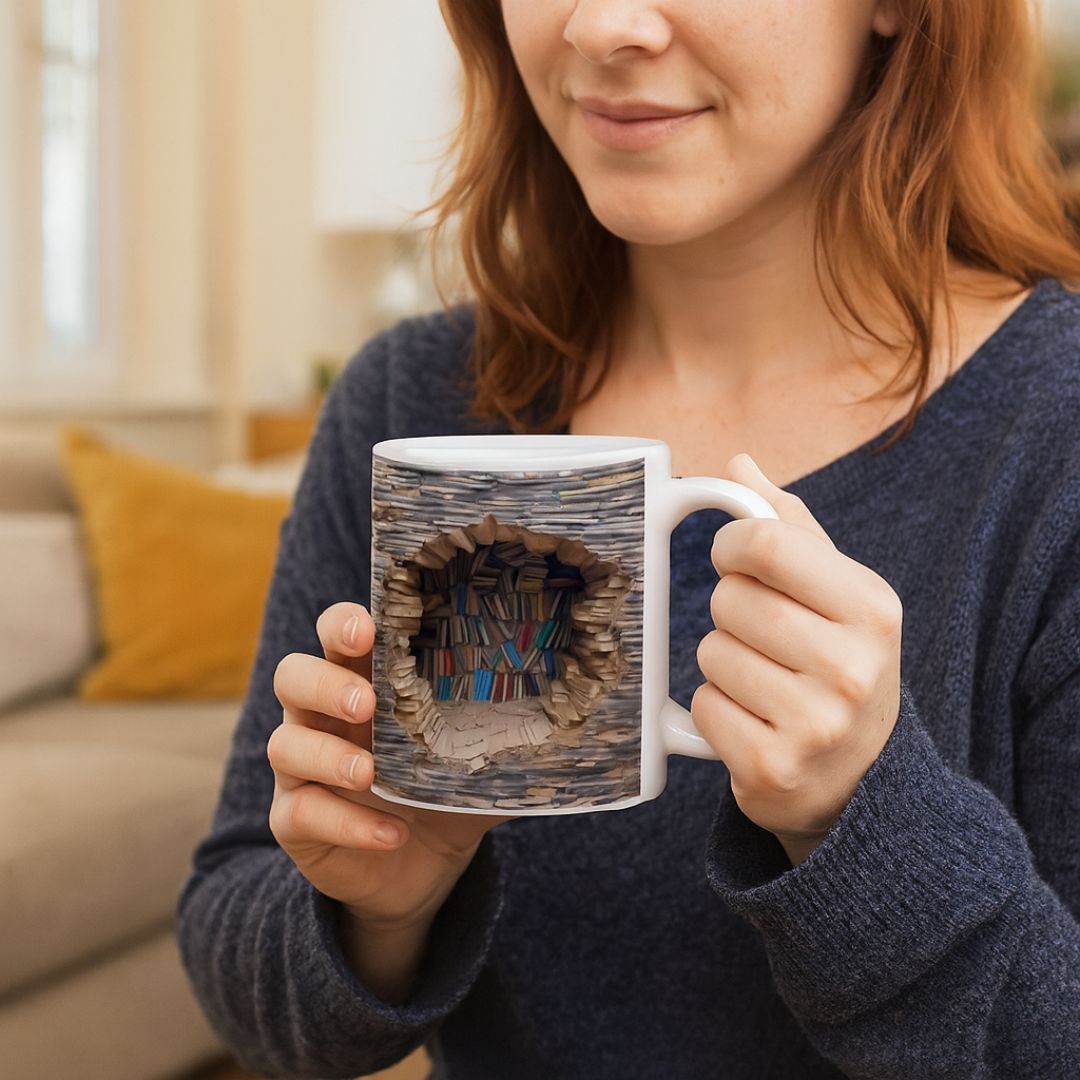 Handmade 3D Book Worlds Mug-Westeryn