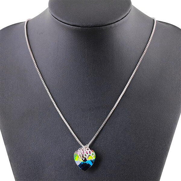 AILA – Rainbow Memorial Necklace with Heart Pendant-Westeryn