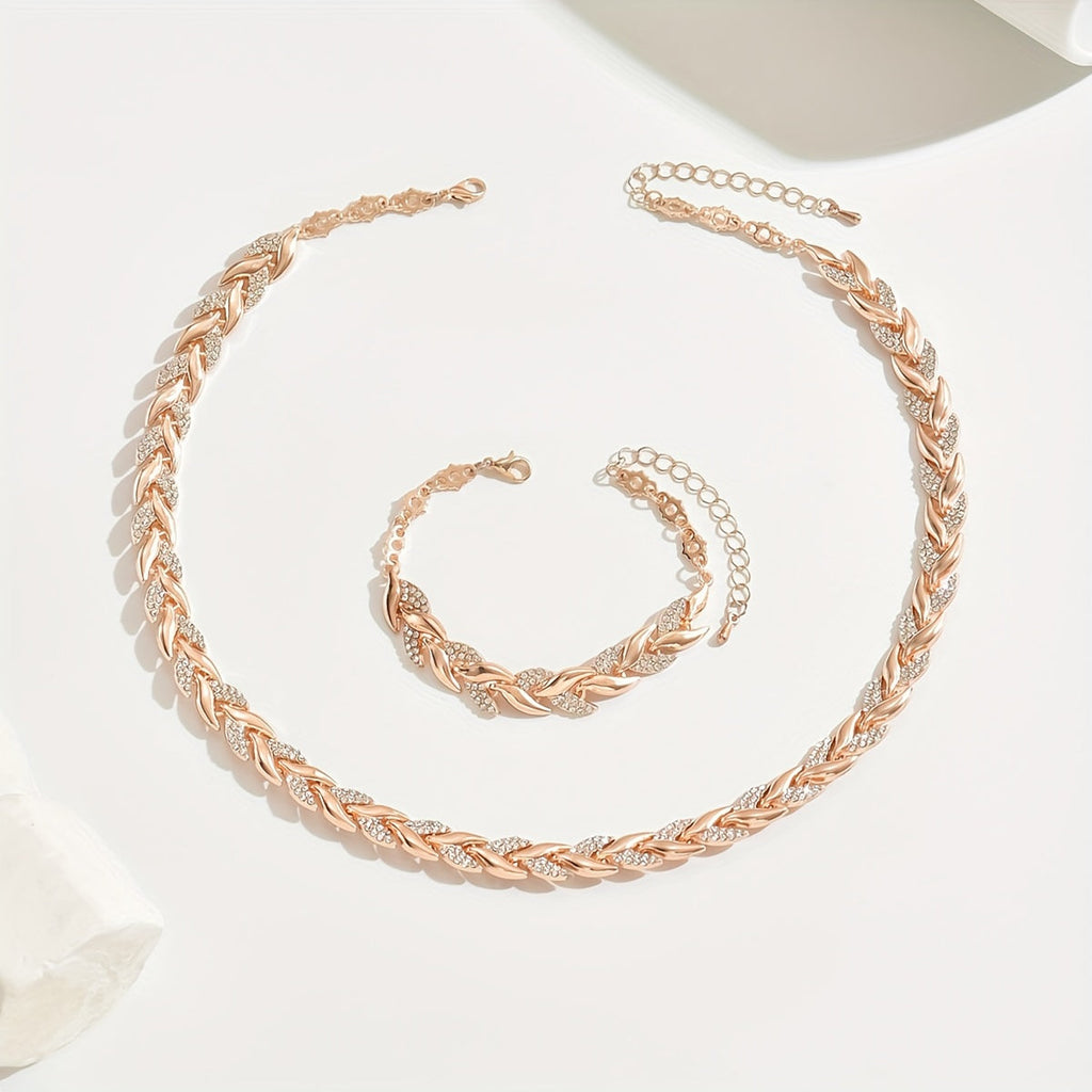 Elegant Glass Rhinestone Fish Tail Set-Westeryn
