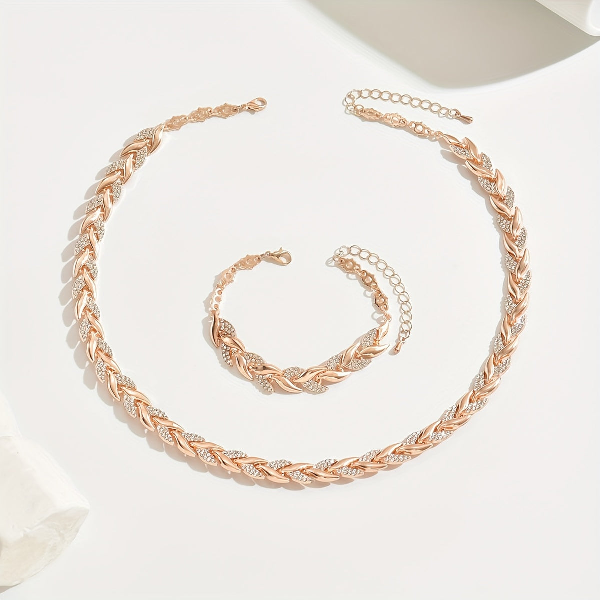 Elegant Glass Rhinestone Fish Tail Set-Westeryn
