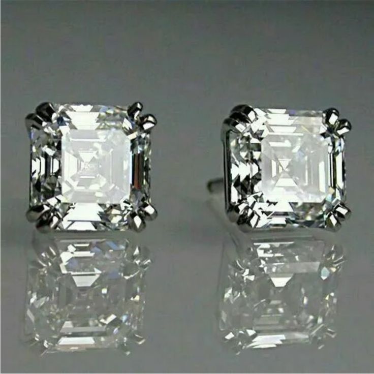 Vintage Cubic White Silver Earrings-Westeryn