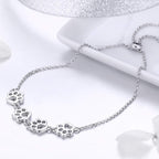 MELIA – Elegant Adjustable Paw Bracelet Made of High-Quality 925 Sterling Silver-Westeryn