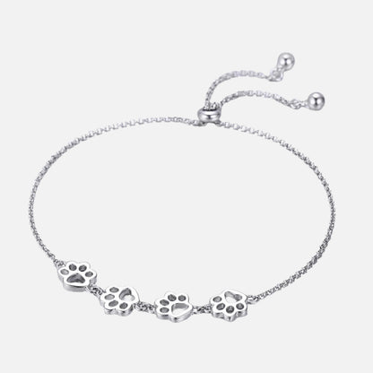Whispering Paw Print Bracelet