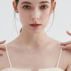 ILYA – Elegant Paw Necklace made of 925 Sterling Silver with Charming Heart Crystal Pendant-Westeryn