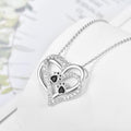 SINA – Charming Paw Heart Necklace with Sparkling Zirconia for Stylish Expression-Westeryn