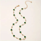 Emerald Green Pendant Necklace-Westeryn