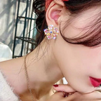 Colorful Zirconia Silver Earrings-Westeryn