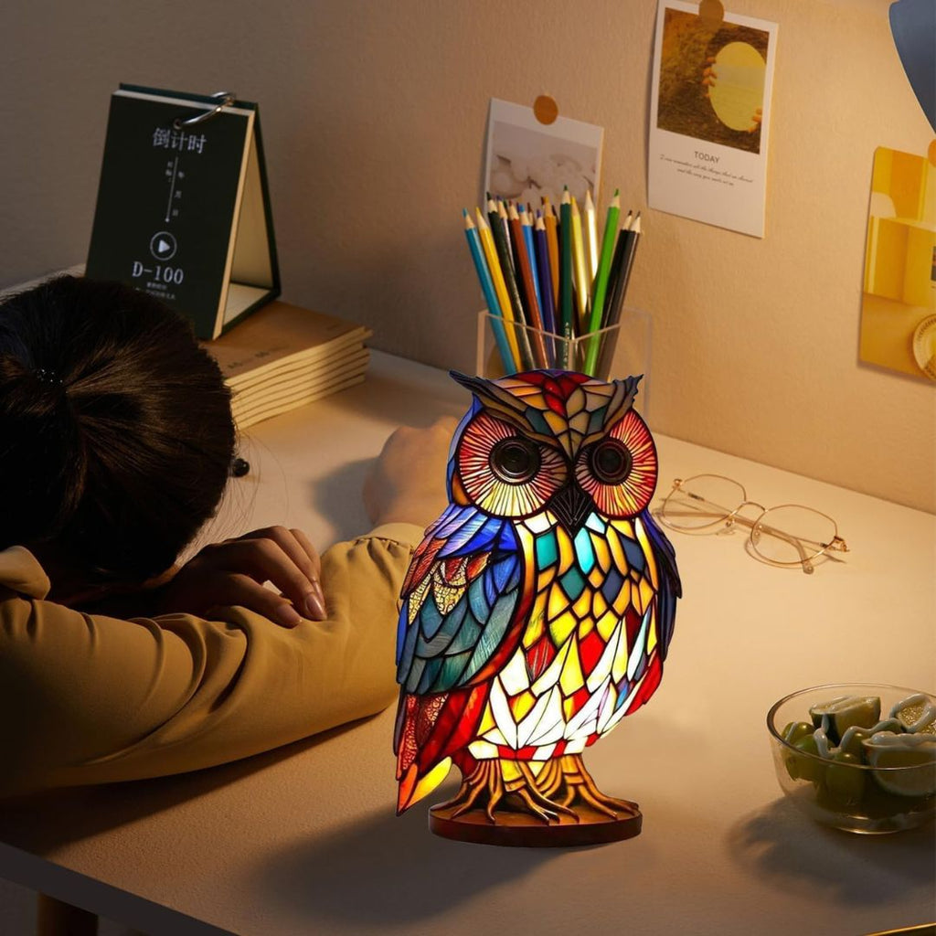 Glow Owl - handcrafted lamp that makes hearts shine-Westeryn