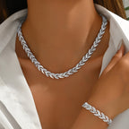 Elegant Glass Rhinestone Fish Tail Set-Westeryn