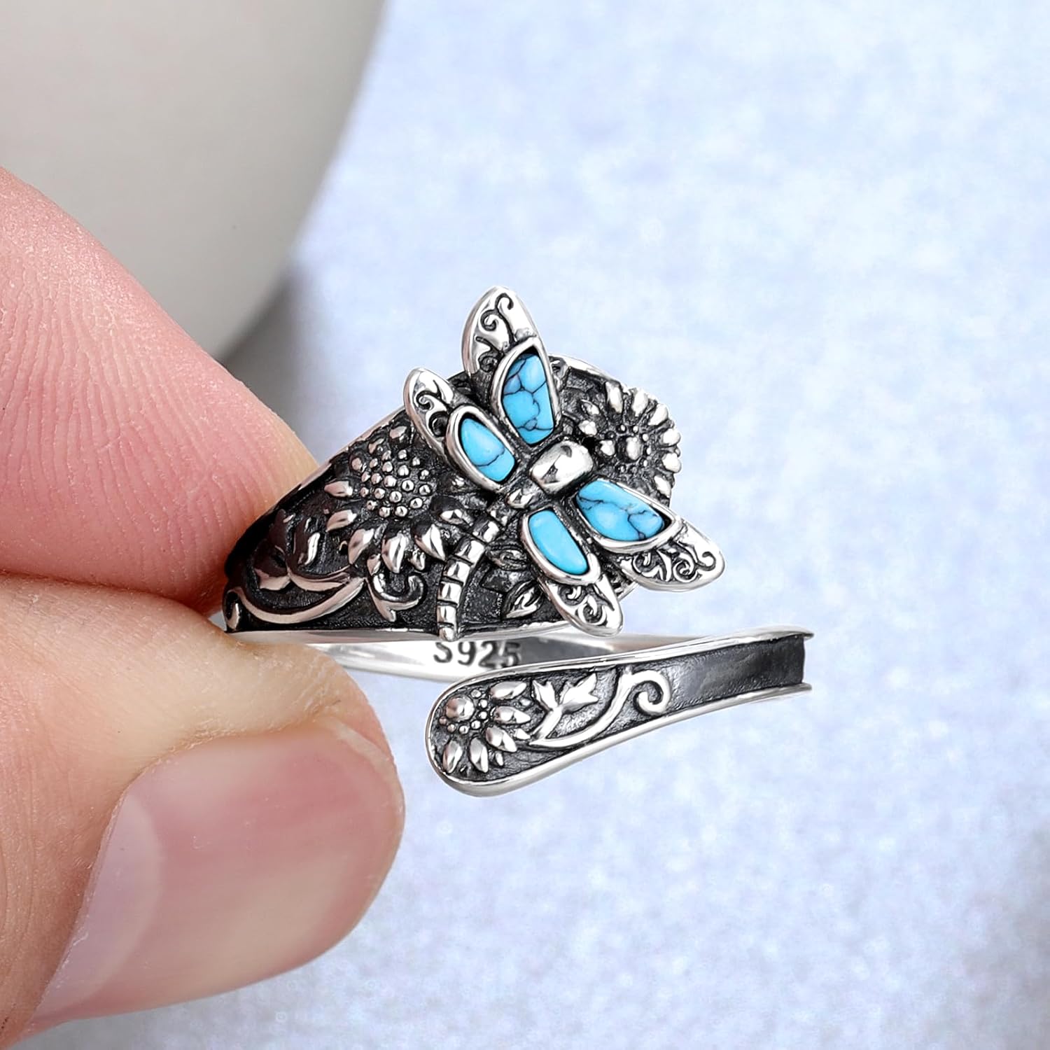 Celestial Dragonfly Spoon Ring-Westeryn
