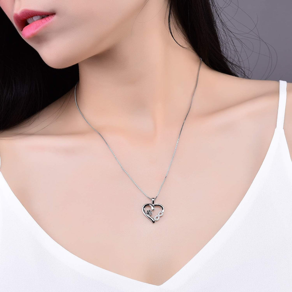 SOREA – Elegant Necklace with Paw, Heart, and Infinity Symbols for Animal Lovers-Westeryn