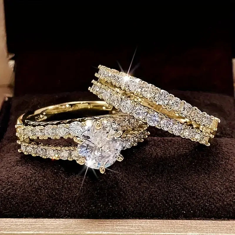 Eternal Radiance Ring Set | Gold-Westeryn