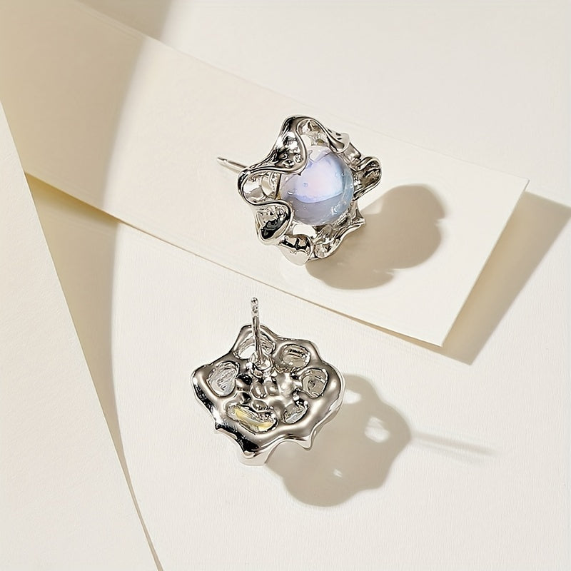 Annette Moon Stone- Earrings-Westeryn