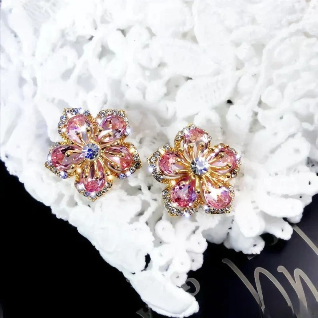 Colorful Zirconia Silver Earrings-Westeryn