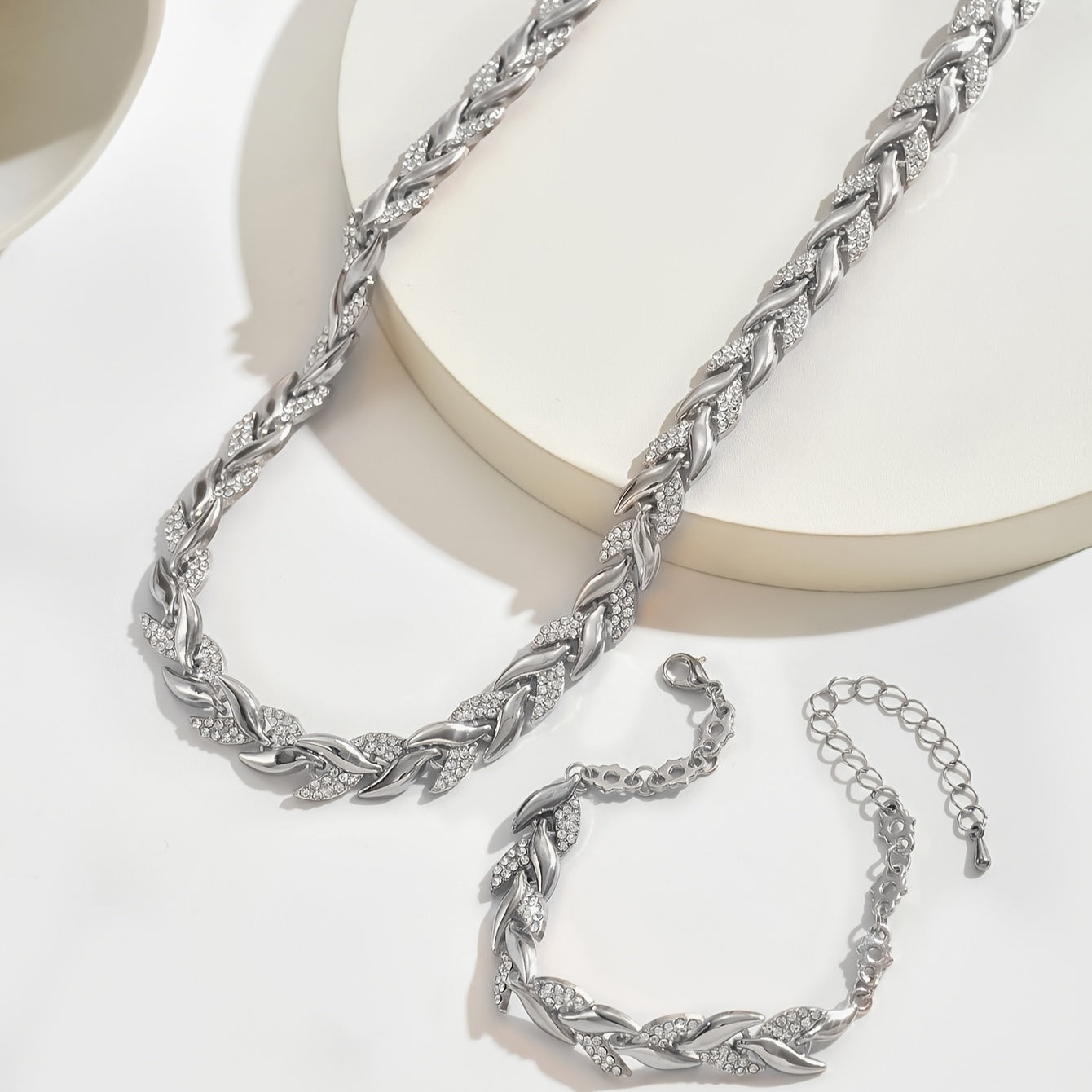 Elegant Glass Rhinestone Fish Tail Set-Westeryn