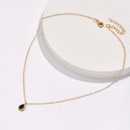 Green Water Drop Necklace-Westeryn