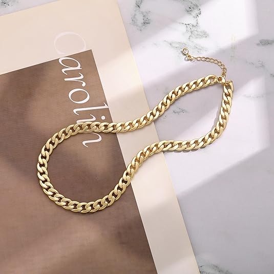 Chunky Cuban Link Necklace | Gold-Westeryn