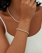 Tennis bracelet | Gold-Westeryn