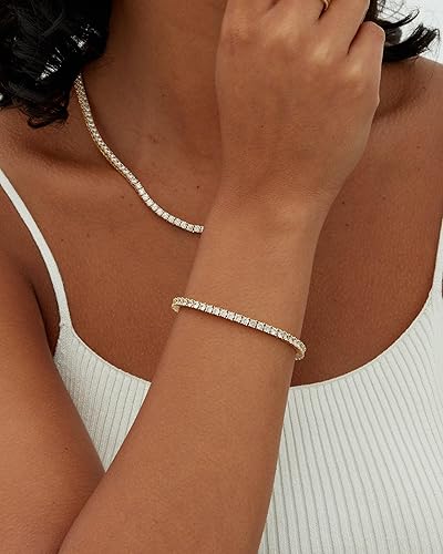Tennis bracelet | Gold-Westeryn