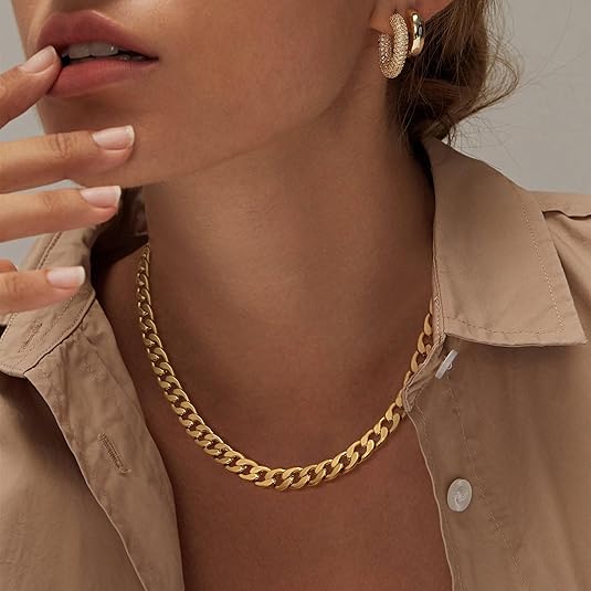Chunky Cuban Link Necklace | Gold-Westeryn