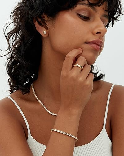 Tennis bracelet | Gold-Westeryn