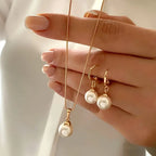 Golden Grace Pearl Jewelry Set | Gold-Westeryn