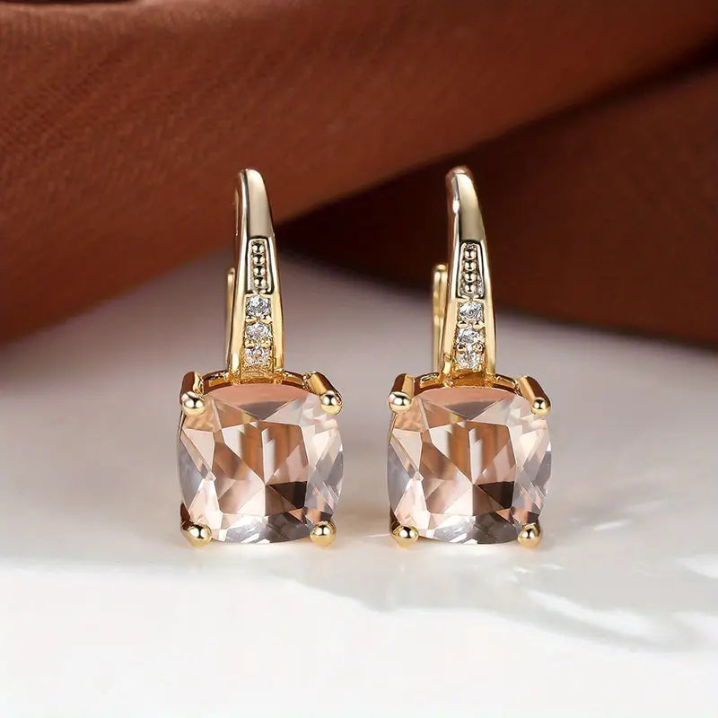 Mystic Stone Hoop Earrings | Gold-Westeryn