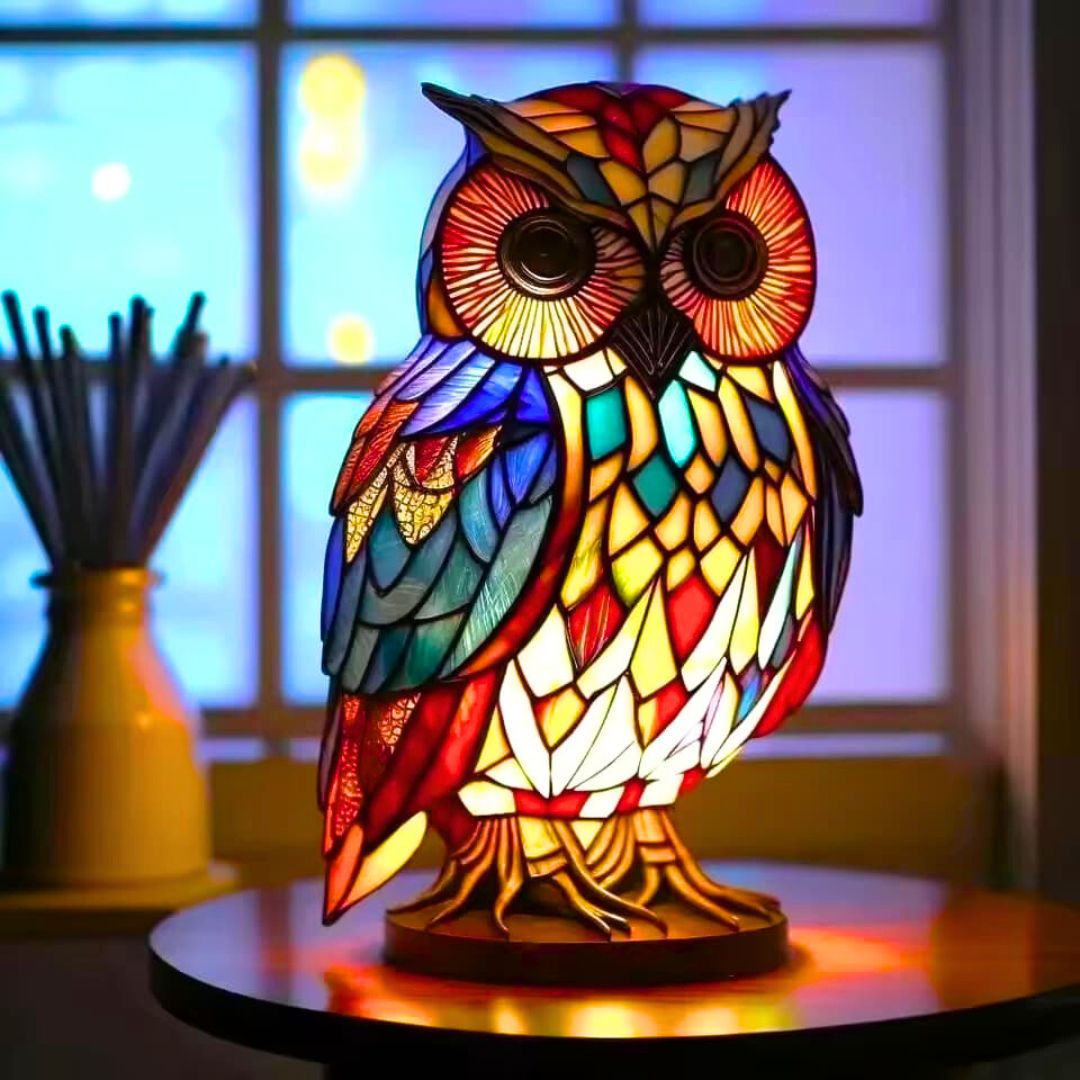 Glow Owl - handcrafted lamp that makes hearts shine-Westeryn