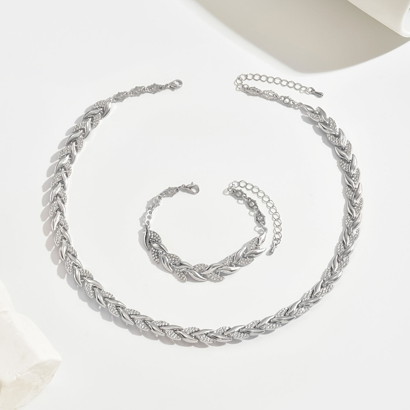 Elegant Glass Rhinestone Fish Tail Set-Westeryn
