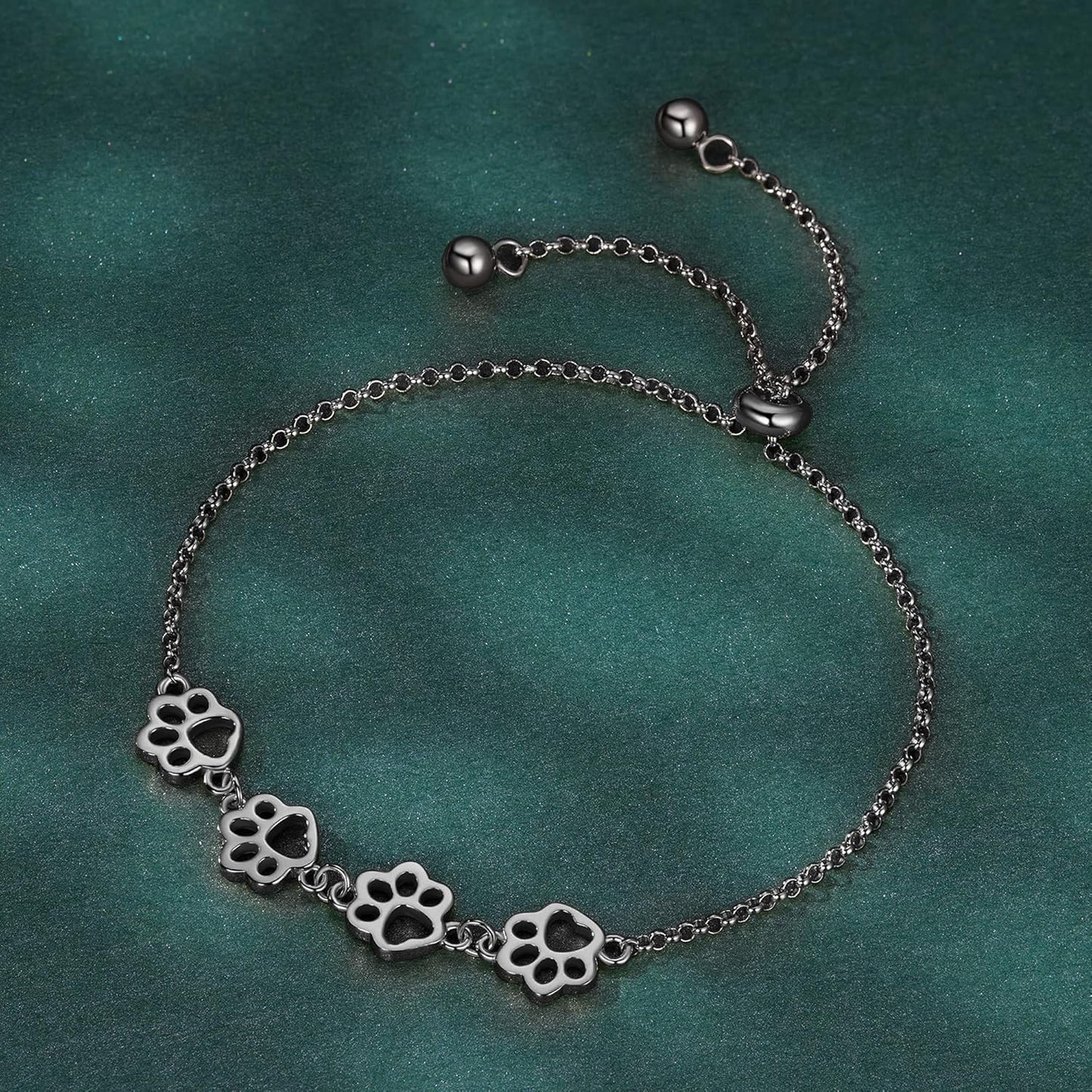 Whispering Paw Print Bracelet