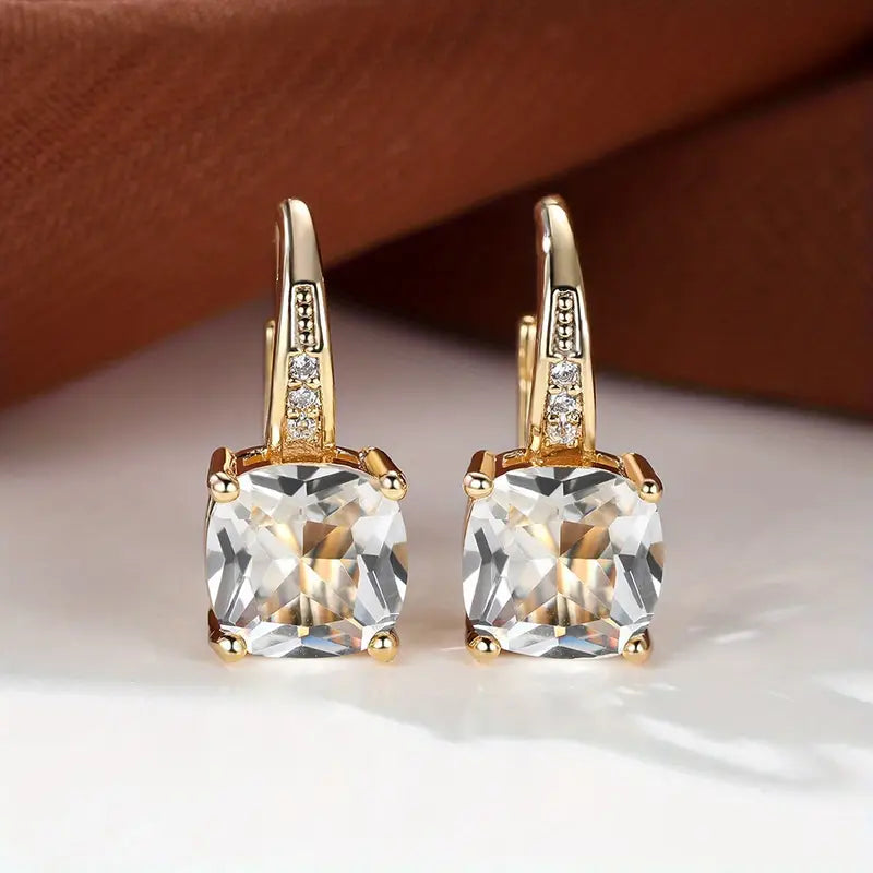 Mystic Stone Hoop Earrings | Gold-Westeryn