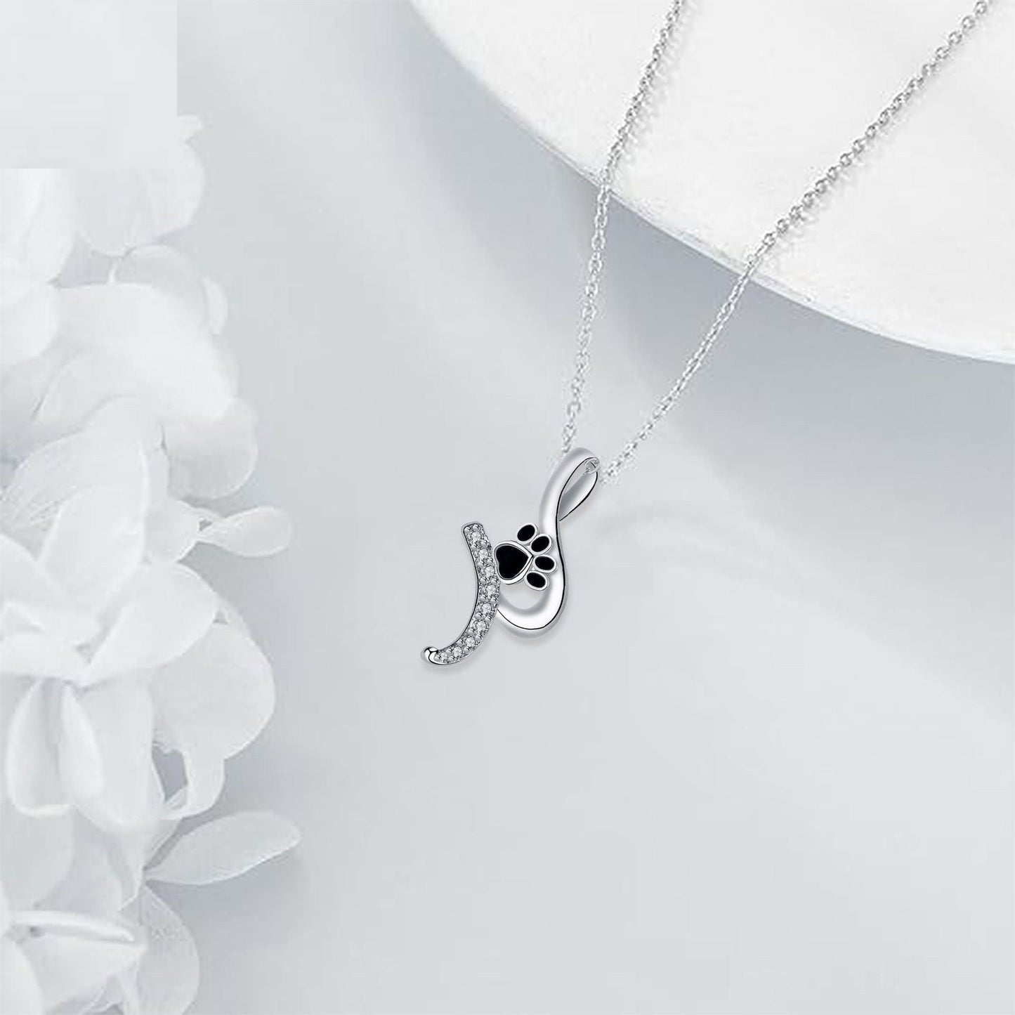 Whimsical Paw Print Pendant