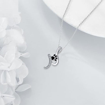 Whimsical Paw Print Pendant