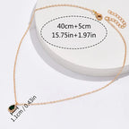 Green Water Drop Necklace-Westeryn