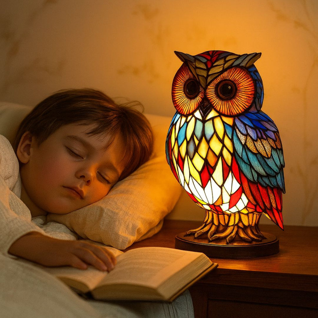 Glow Owl - handcrafted lamp that makes hearts shine-Westeryn