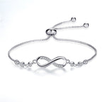 Adjustable Silver Infinity Bracelet-Westeryn