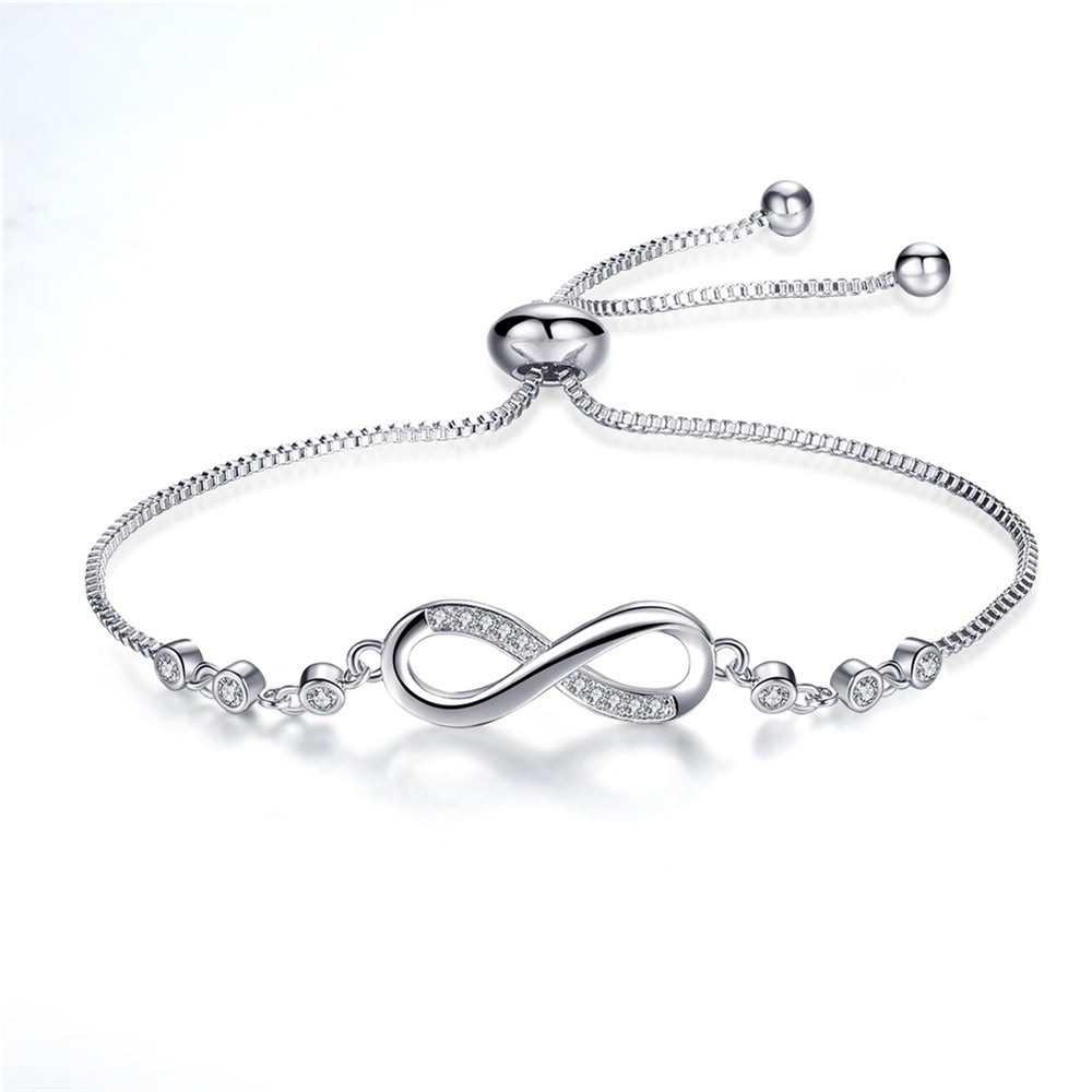 Adjustable Silver Infinity Bracelet-Westeryn