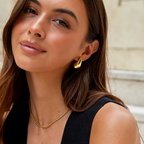 Ame Gold Drop-Shaped Earrings-Westeryn